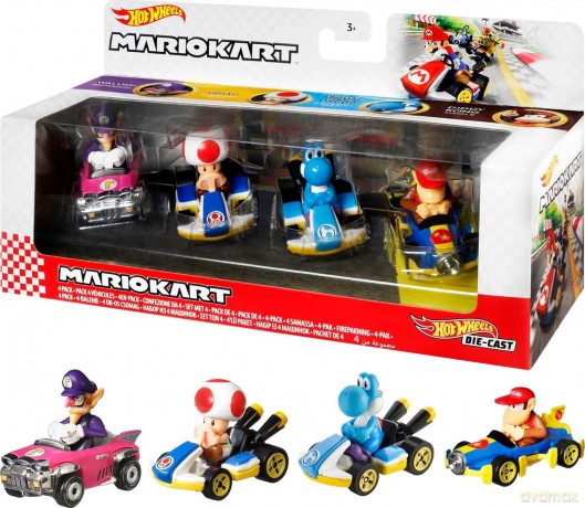 Hot Wheels - Mariokart 4 Pack (GXX98) [FIGURKA]