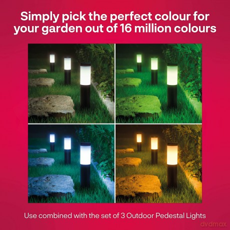 Innr - Smart Outdoor Pedestal Light - 3 Pack OPL 130 C - Zigbee