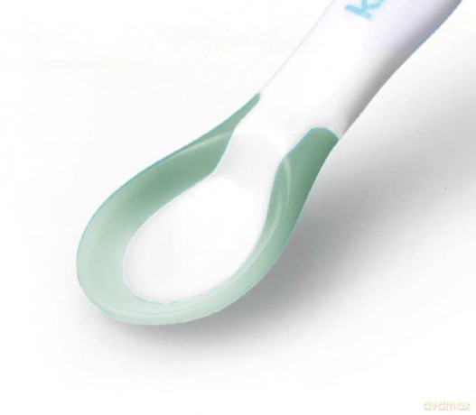 Kidsme - Deep plate with suction cup and temperature spoon Green (KIDS9832GR)