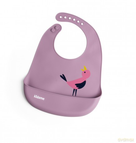 Kidsme - Easy Clean Bib Plum (KIDS120173PL)