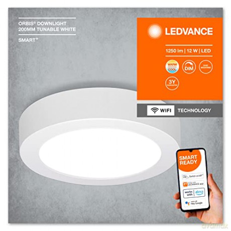 Ledvance - Smart+ Downlight Surface - Turnable White 20cm - WiFi