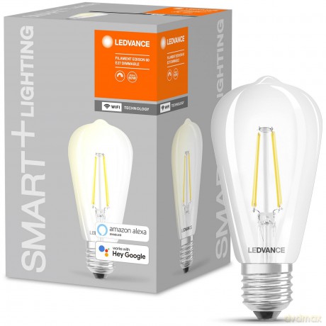Ledvance - SMART+ Edison 60W/827 Clear Filament E27 WiFi - S