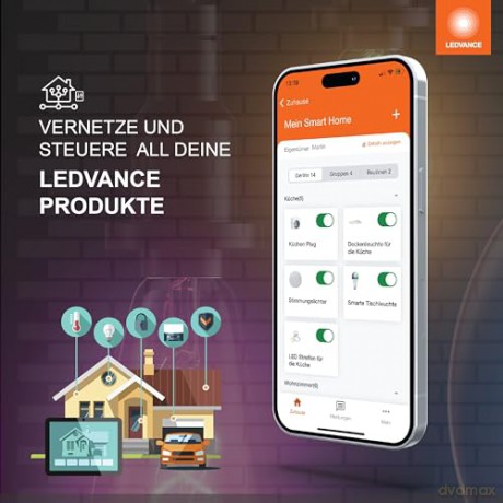 Ledvance - SMART+ Floor Slim - 540lm, 24W, WiFi, RGB+827-865, 800mm Black