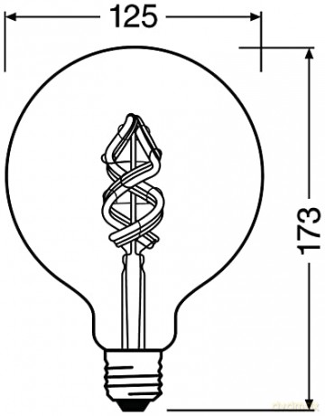 Ledvance - SMART+ Globe 125 RGBW Filament E27 WiFi