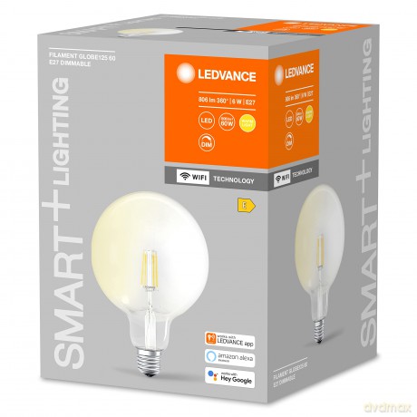 Ledvance - SMART+ Globe 60W/827 Clear Filament E27 WiFi