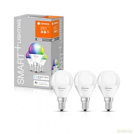 Ledvance - SMART+ Mini-ball 40W/RGBW Frosted E14 WiFi 3 -Pack