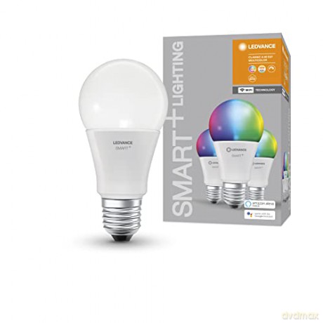 Ledvance - Smart+ Standard 60W/RGBW Frosted E27 WiFi 3 pack