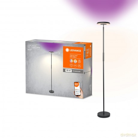 Ledvance - SMART+ UP/DOWN Floor Lamp - 1750lm, 24W, WiFi, RGB+827-850, Black
