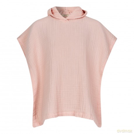 Lille Kanin - Poncho 1-3 year Muslin Rose Smoke