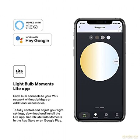 Lite bulb moments - White Ambiance E27 Filament Bulb - 3-Pack -S