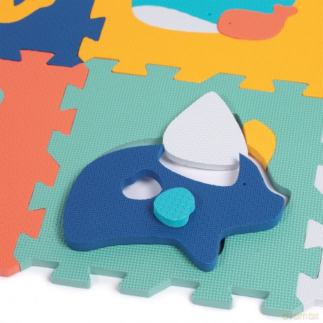Ludi - Play mat with animals (9 pcs) - LU10023