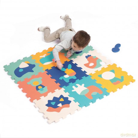 Ludi - Play mat with animals (9 pcs) - LU10023
