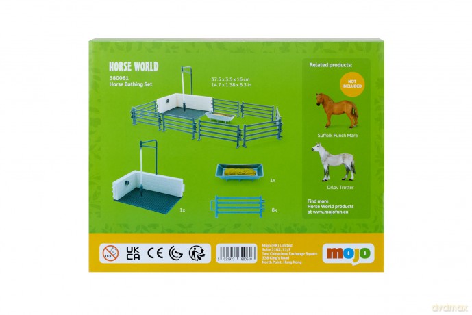 Mojo - Horse bath set - Farm life, 10 pieces (MJ-380061) [FIGURKA]