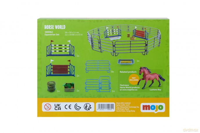 Mojo - Horse riding ring - Farm life, 15 pieces (MJ-380062) [FIGURKA]