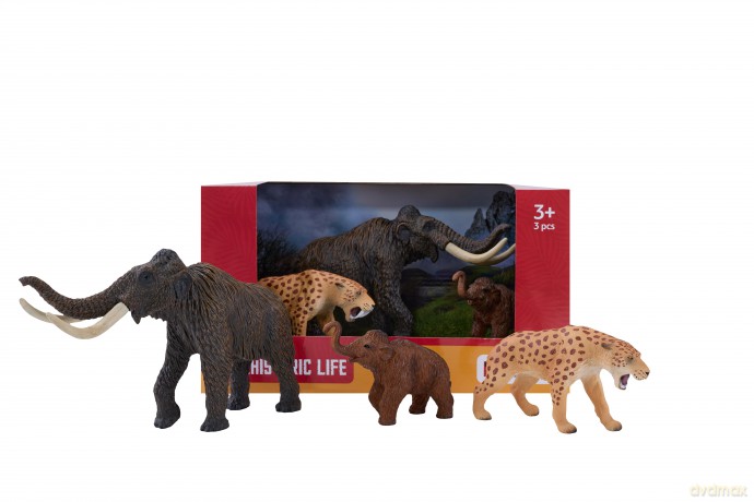 Mojo - Mammoth Set - Prehistoric animals, 3 pcs (MJ-380041) [FIGURKA]