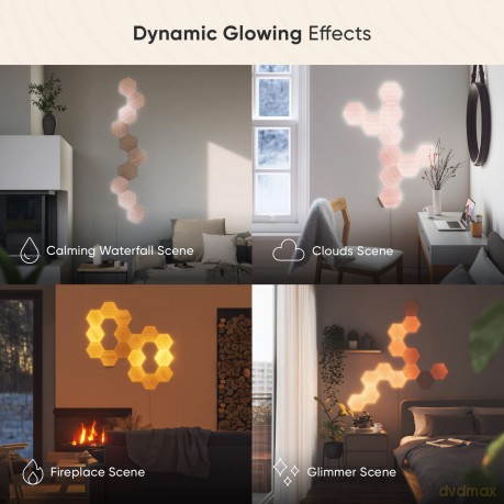 Nanoleaf - Elements - Wood Look Hexagons Starter Kit- 13 Panels