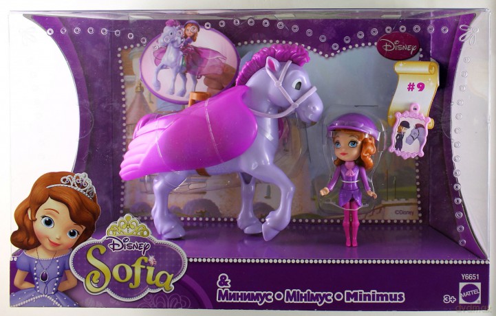 Barbie Disney Sofia First Księżniczka Zosia i Minumus Y6651WB4 [ZABAWKA]