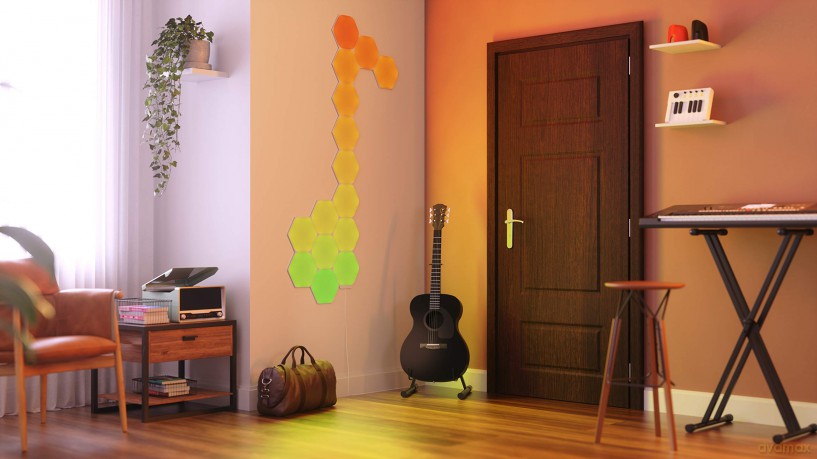 Nanoleaf - Shapes - Hexagons Starter Kit - 15 Panels