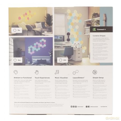 Nanoleaf - Shapes - Hexagons Starter Kit - 15 Panels