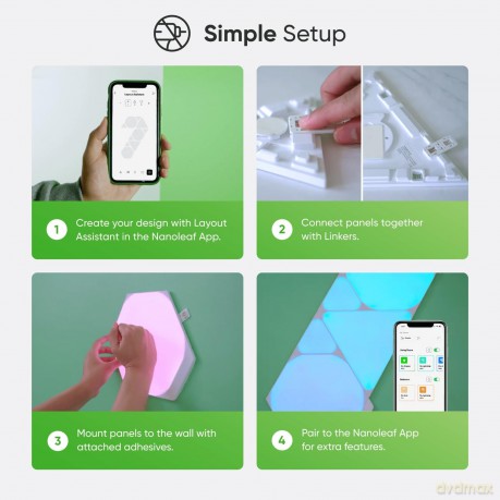 Nanoleaf - Shapes - Triangles Starter Kit - 9 Panels