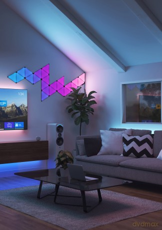 Nanoleaf - Shapes Triangles Ultra Black Edition Expansion Pack (3Pack)
