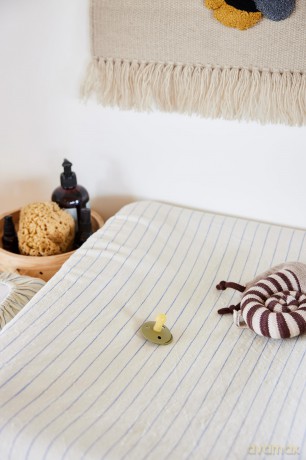 OYOY Mini - Changing Pad Cover - Optic Blue (M107548)