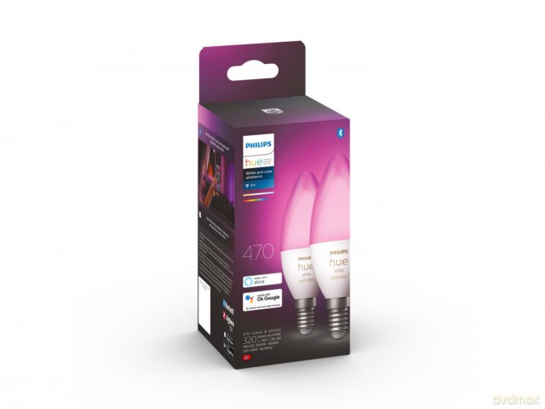 Philips Hue - E14 2-Pack Bulb - White and Color Ambiance