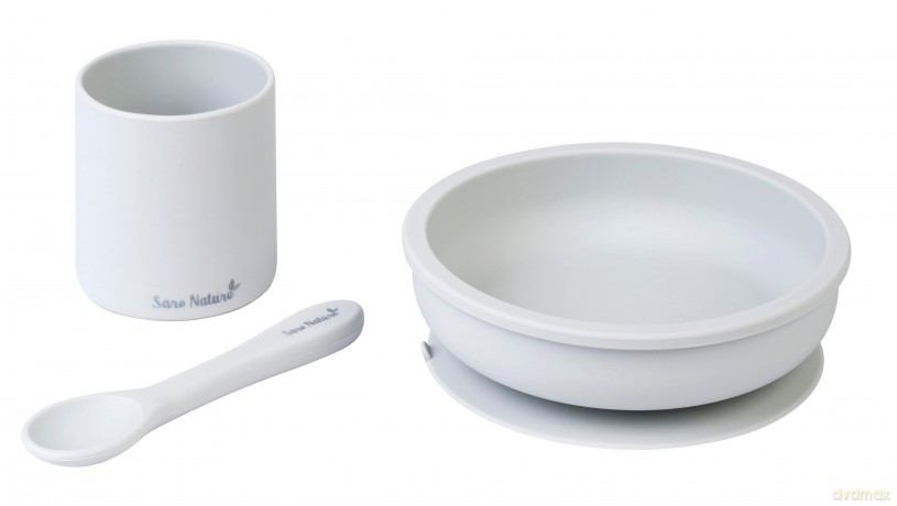 SARO Baby - Silicone Food Set 3 pieces Grey (SAO17414)