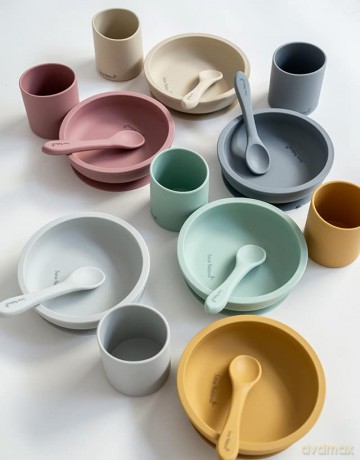 SARO Baby - Silicone Food Set 3 pieces Grey (SAO17414)