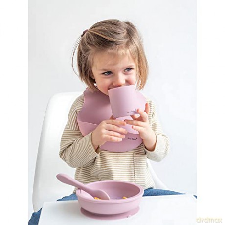 SARO Baby - Silicone Food Set 3 pieces Pink (SAO17412)