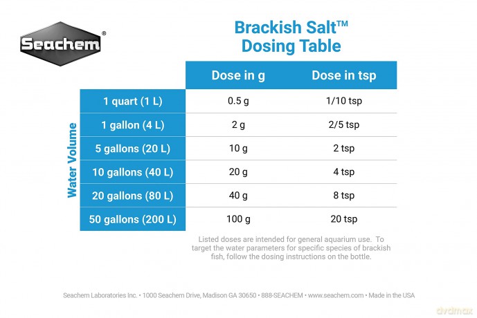 SEACHEM - Brackish Salt 600G - (159.5260)