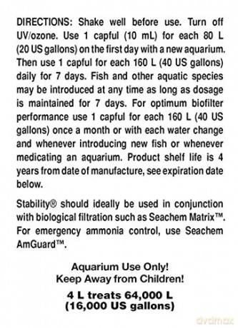SEACHEM - Stability 4L - (159.0385)
