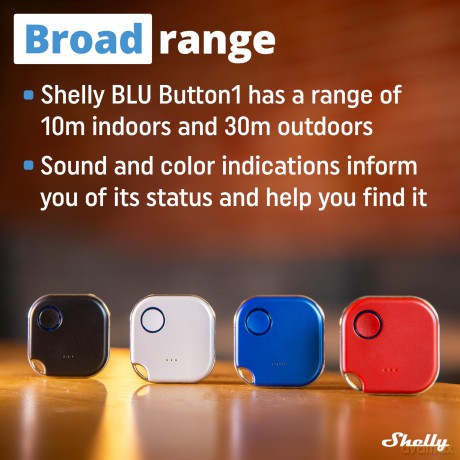 Shelly - BLU Button 1 - White