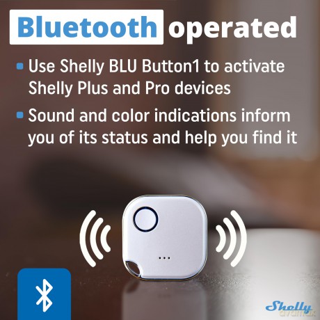 Shelly - BLU Button 1 - White