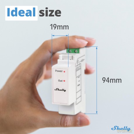 Shelly - Pro 3EM Switch Add-On - Expand Your Control with 2A Potential-Free Relay