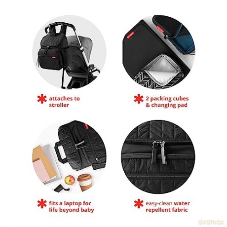 Skip Hop - Forma Changing Backpack - Jet black