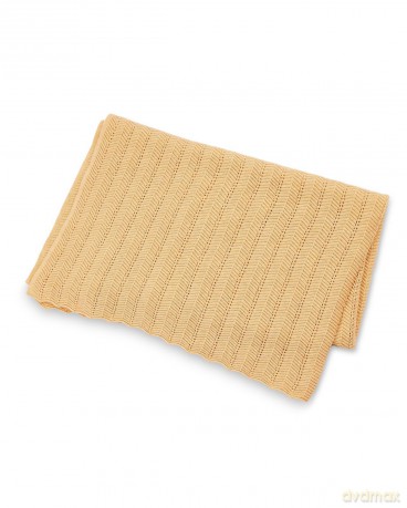 Smallstuff - Baby Blanket Fish Bone Knit Peach Melange