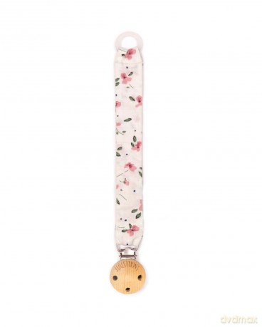 Smallstuff - Fabric dummychain White With Rose Flowers