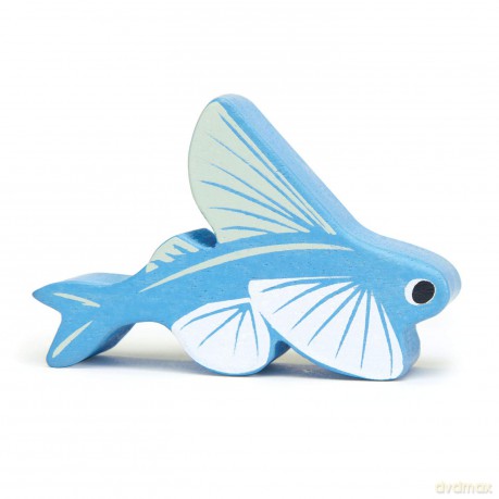 Tender Leaf - Display Shelf with 10 Wooden Animals - Ocean - (TL8479) [FIGURKA]