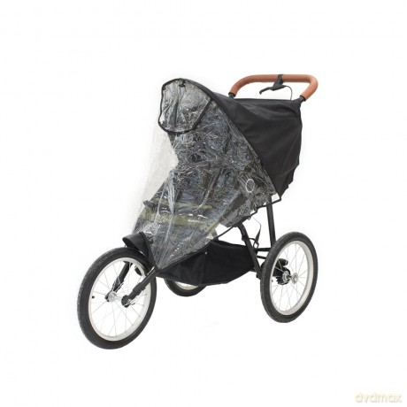TRILLE - Raincoat Jogger With opening in Top, Black