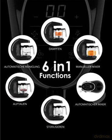 Twistshake - 6in1 Baby Food Processor V2 Black