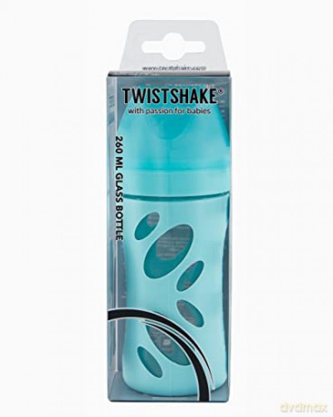 Twistshake - Anti-Colic Glass Bottle Pastel Blue 260 ml
