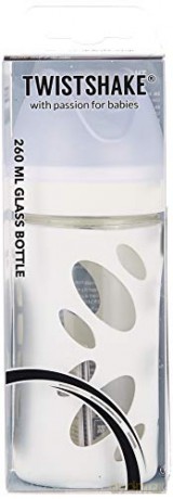 Twistshake - Anti-Colic Glass Bottle White 260 ml