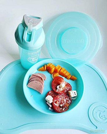 Twistshake - Click Mat + Plate 6+m Pastel Blue