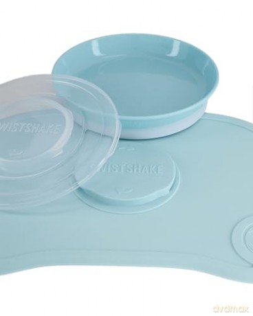 Twistshake - Click Mat + Plate 6+m Pastel Blue