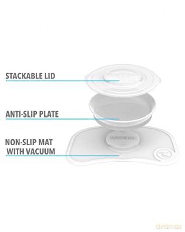 Twistshake - Click Mat + Plate 6+m Pastel Blue