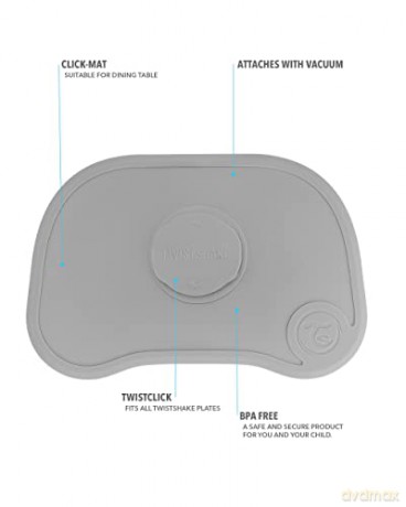 Twistshake - Click Mat + Plate 6+m Pastel Blue