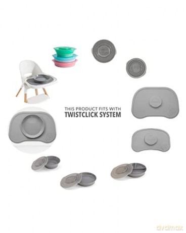 Twistshake - Click Mat + Plate 6+m Pastel Blue