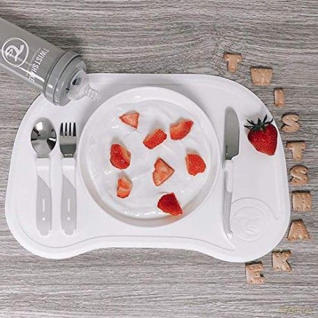 Twistshake - Click Mat + Plate 6+m Pastel Pink