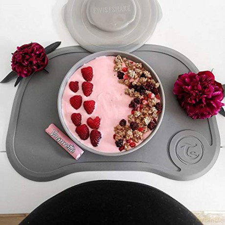Twistshake - Click Mat + Plate 6+m Pastel Pink